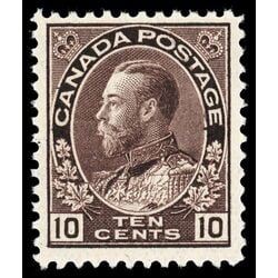 canada stamp 116 king george v 10 1912 M F VF 026