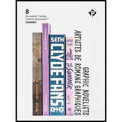 canada stamp bk booklets bk841 graphic novelists 2024