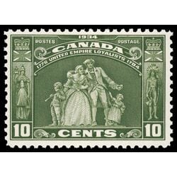 canada stamp 209 loyalists statue 10 1934 M VFNH 046