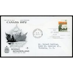 canada stamp 594 forest 10 1972 FDC PC 005
