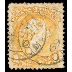 canada stamp 23 queen victoria 1 1869 U VF 061