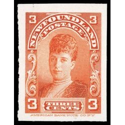 newfoundland stamp 83p queen alexandra 3 1898 M VF 002