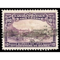 canada stamp 101 quebec in 1700 10 1908 U VF 069