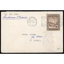 newfoundland stamp c6 dog sled and airplane 15 1931 U XF 005