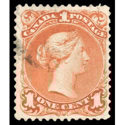 canada stamp 22 queen victoria 1 1868 U F VF 050