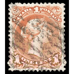 canada stamp 22 queen victoria 1 1868 U VF 051