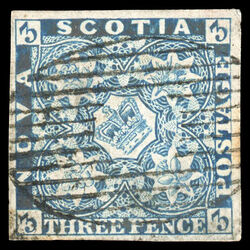 nova scotia stamp 2 pence issue 3d 1851 U VF 023