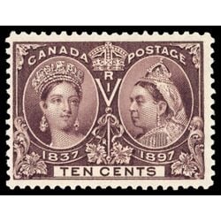 canada stamp 57 queen victoria diamond jubilee 10 1897 M F VF 091