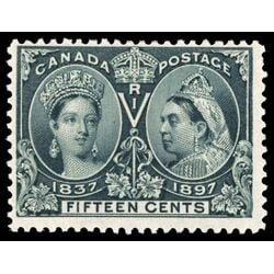 canada stamp 58 queen victoria diamond jubilee 15 1897 M F VF 066