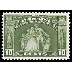 canada stamp 209 loyalists statue 10 1934 M VFNH 048
