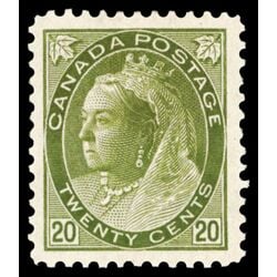 canada stamp 84 queen victoria 20 1900 M VF 048