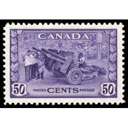 canada stamp 261 munitions factory 50 1942 M XFNH 026