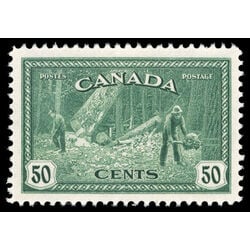 canada stamp 272 logging bc 50 1946 M XFNH 030