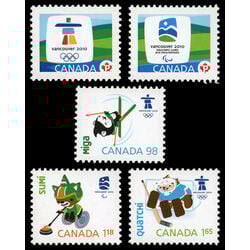 canada stamp 2305as olympic emblems and mascots definitives souvenir sheet 2009