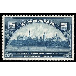 canada stamp 202 parliament buildings 5 1933 M VFNH 021