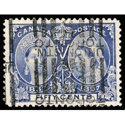canada stamp 60 queen victoria diamond jubilee 50 1897 U VF 095