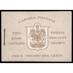 canada stamp bk booklets bk33a king george vi in army uniform 1942 M VFNH EN 002