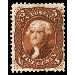 us stamp postage issues 75 jefferson 5 1861 M 001