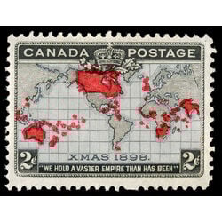 canada stamp 85 imperial penny postage christmas 2 1898 M VFNH 055