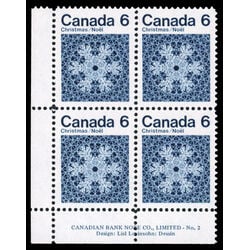 canada stamp 554 snowflake 6 1971 PB LL