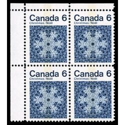 canada stamp 554p snowflake 6 1971 PB UL
