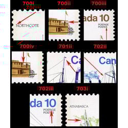 canada stamp 703a inland vessels 1976 M PANE