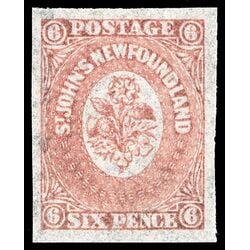 newfoundland stamp 20ii pence third issue 6d 1861 M VFNH 002