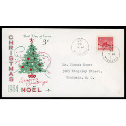 canada stamp 434 star of bethlehem 3 1964 FDC PC 012