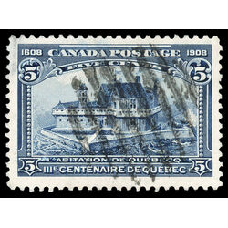 canada stamp 99 champlain s habitation 5 1908 U VF 087