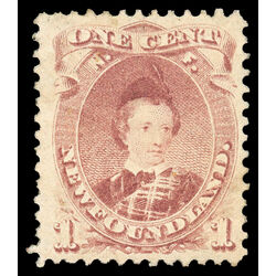 newfoundland stamp 32a edward prince of wales 1 1871 M VF 017