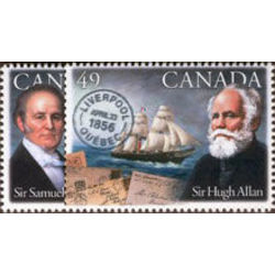 canada stamp 2041 2 pioneers of transatlantic mail service 2004