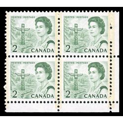 canada stamp 455piii queen elizabeth ii pacific totem 2 1972 CB LR