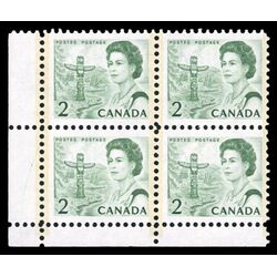 canada stamp 455pv queen elizabeth ii pacific totem 2 1972 PB LL