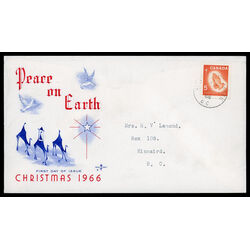 canada stamp 452 praying hands 5 1966 FDC PC 007