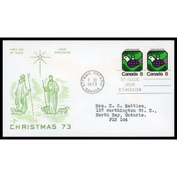 canada stamp 626 dove 8 1973 FDC PC 008