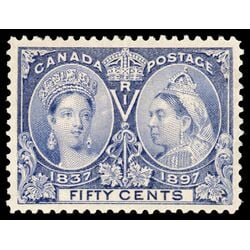 canada stamp 60 queen victoria diamond jubilee 50 1897 M VF 101