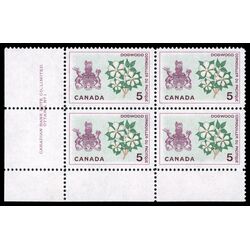 canada stamp 423 british columbia dogwood 5 1965 PB LL