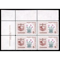 canada stamp 422 manitoba prairie crocus 5 1965 PB UL