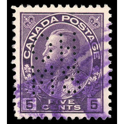 canada stamp o official o8 112c king george v 5 1912