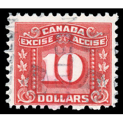 canada revenue stamp fx92 three leaf excise tax 10 1934