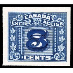 canada revenue stamp fx137 overprints on three leaf excise tax 1934