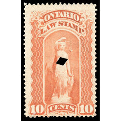 canada revenue stamp ol47 law stamps 10 1870