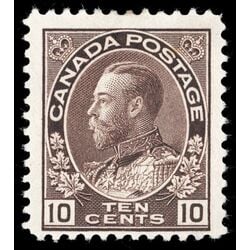 canada stamp 116 king george v 10 1912 M F 027