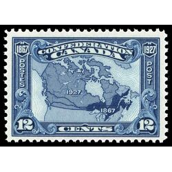 canada stamp 145 map of canada 1867 1927 12 1927 M VFNH 026