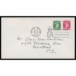 canada stamp 338 queen elizabeth ii 2 1954 FDC 014
