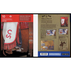 canada stamp 2548b silver and gold belt buckle saddled rodeo horse 2012