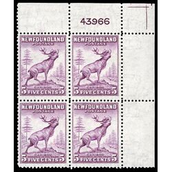 newfoundland stamp 257 caribou 5 1941 PB UR %231 011