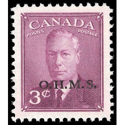 canada stamp o official o14 king george vi postes postage 3 1950