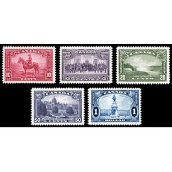 king george v pictorial issue set 223 to 227 very fine never hinged