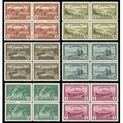 canada stamps king george vi peace 268 73 blocks of 4 %2A